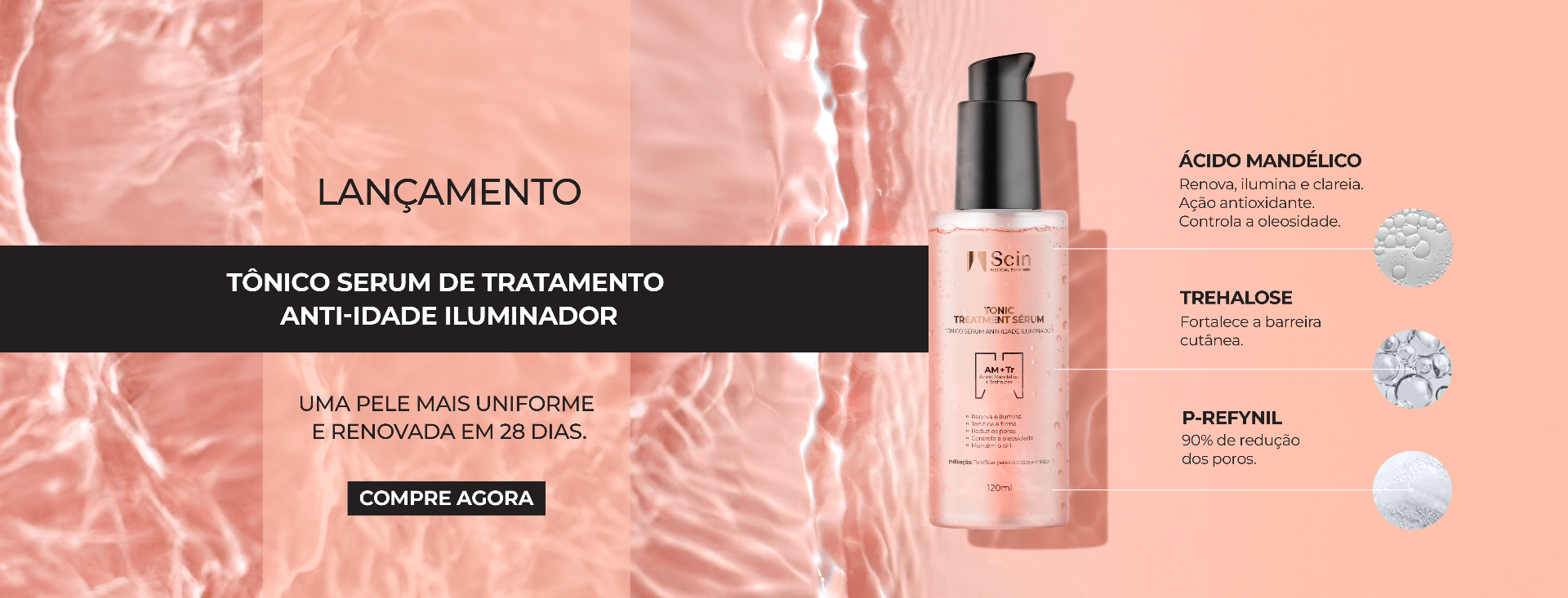 Scin Medical — Tônico Serum Anti-idade Iluminador